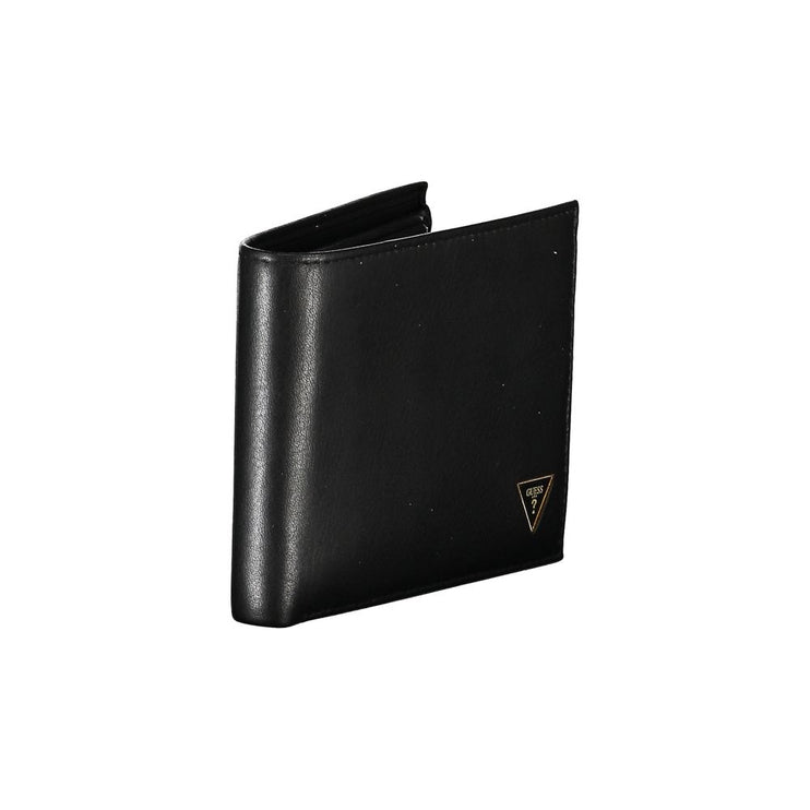 Elegante cartera bifold de piel con monedero