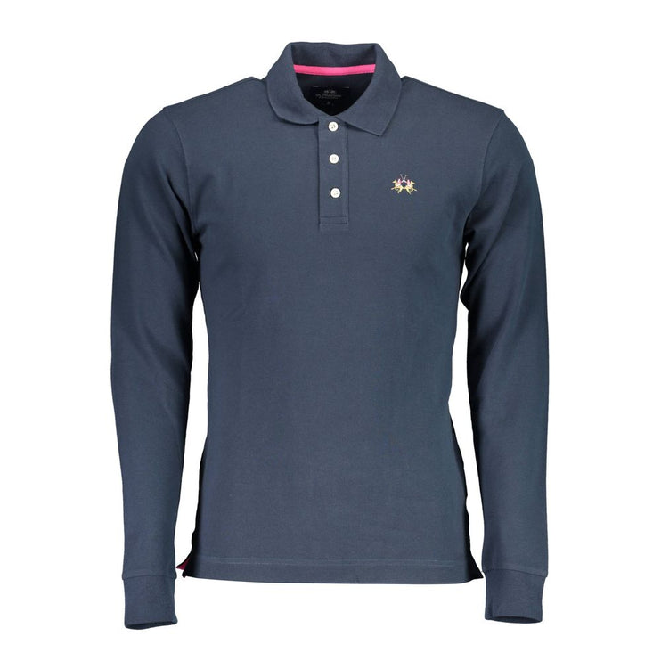 Elegante polo slim fit a maniche lunghe