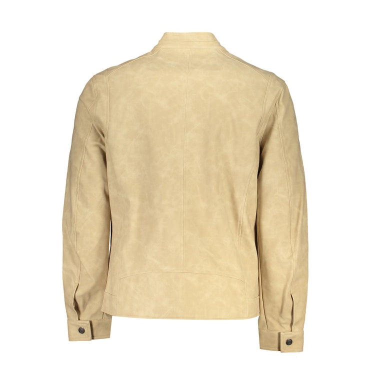 Chaqueta deportiva de manga larga de beige elegante