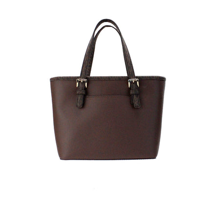 Jet set moka cuir xs transport top top tote sac sac à main