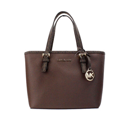 Jet set moka cuir xs transport top top tote sac sac à main