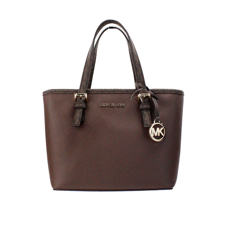 Jet Set Mokka Leer XS Carryall Top Zip Tote Tas Tas