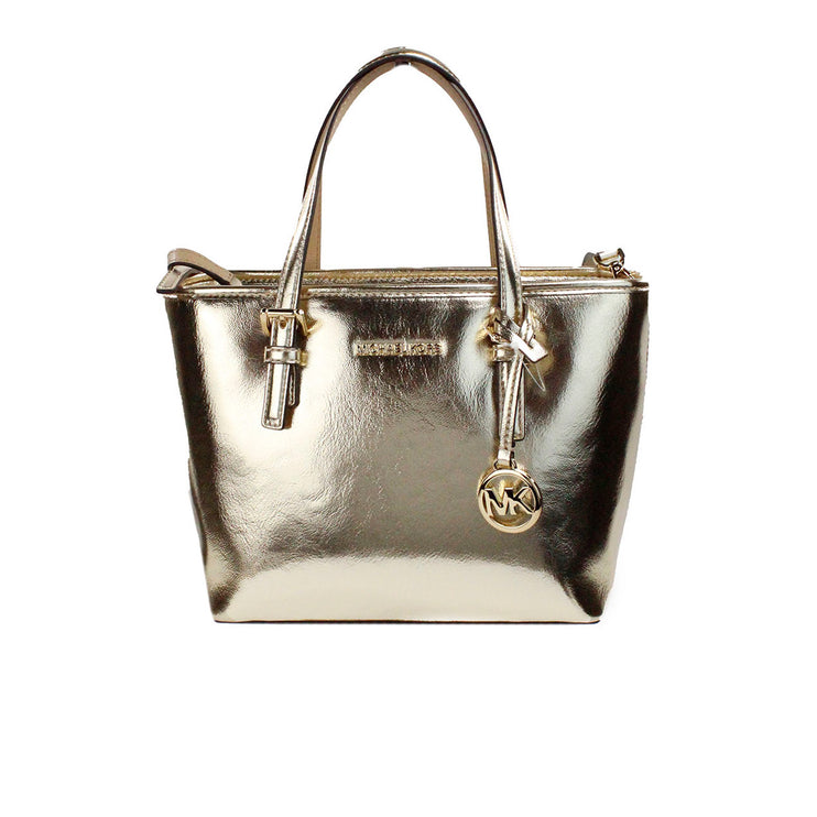 Jet Set Licht Goud Metallic XS Carryall Top Zip Tote Bag Tas