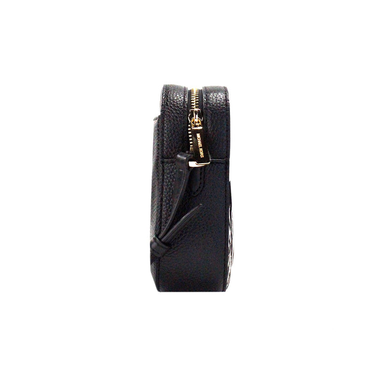 Jet Set Bolso grande East West Black Haircalf Zip Chain Crossbody