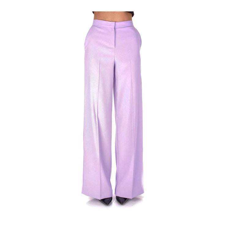 Elegante crêpe-broek met hoge taille