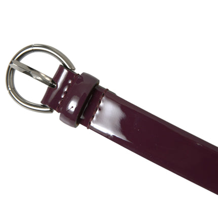 Elegante Maroon Leren Tailleriem