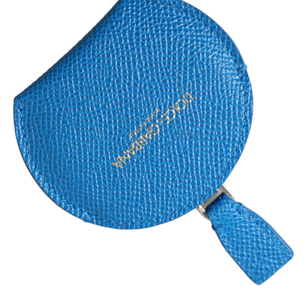 Elegante porta-specchio in pelle blu