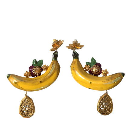 Chic Clip-on Banana Dangle Earrings