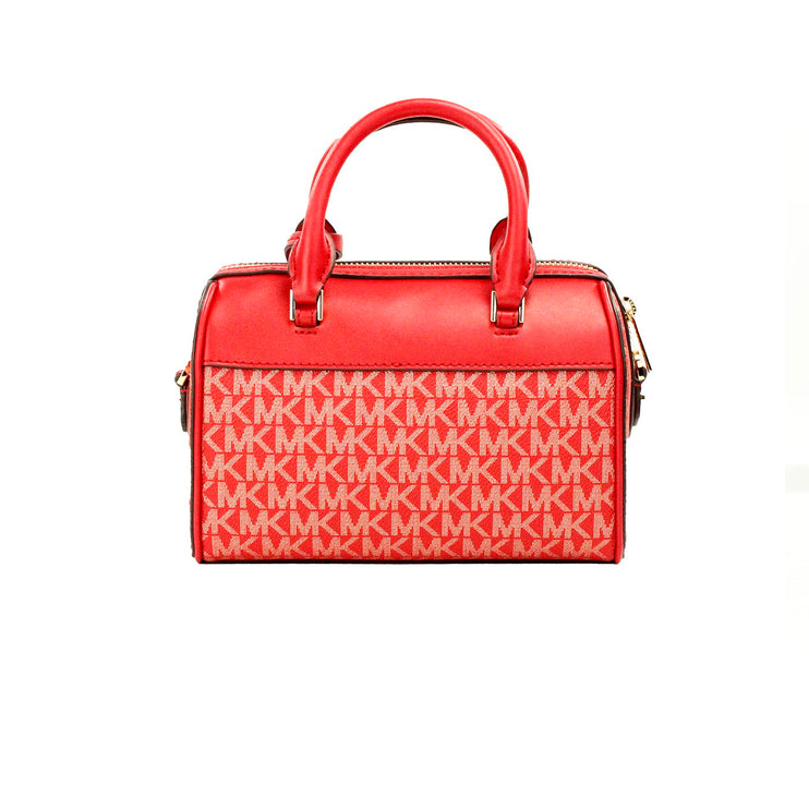 Bolsa de viaje XS Signature Duffle Crossbody de PVC en rojo brillante Monedero