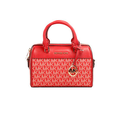 Bolsa de viaje XS Signature Duffle Crossbody de PVC en rojo brillante Monedero