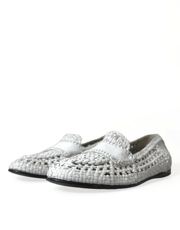 Eleganti slip-on mocassini bianchi