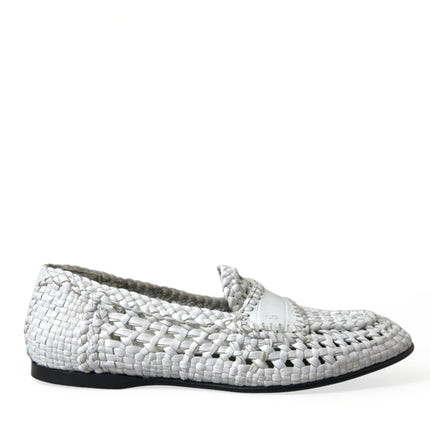 Eleganti slip-on mocassini bianchi