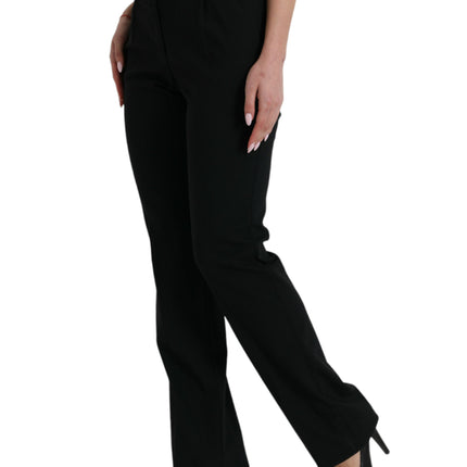 Elegante taps toelopende wollen broek