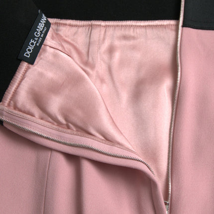 Elegante koker in hoge taille in roze