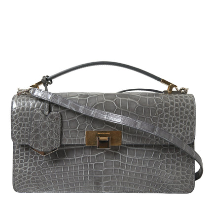 Alligator Leather Medium Shoulder Bag