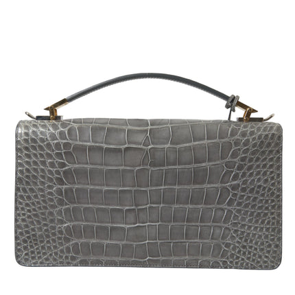 Alligator Leather Medium Shoulder Bag