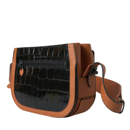 Elegant Crocodile Leather Camera Bag