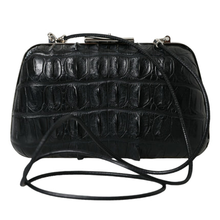 Elegant Crocodile Leather Evening Clutch