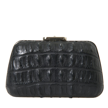 Elegant Crocodile Leather Evening Clutch