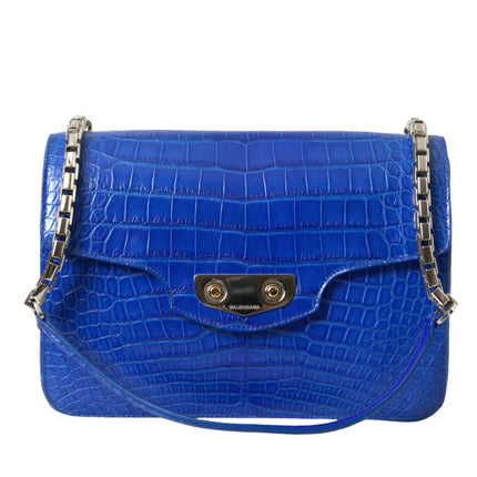 Chic Alligator Skin Chain Shoulder Bag