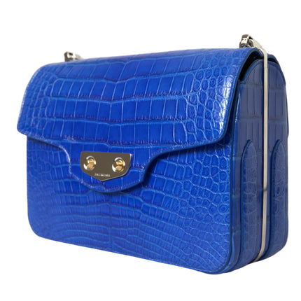 Chic Alligator Skin Chain Shoulder Bag