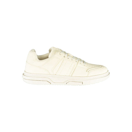 White Polyester Sneaker