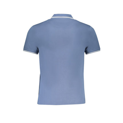 Blue Cotton Polo Shirt