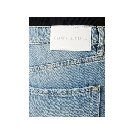 Blauwe katoenen jeans en broek