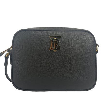 Bolsa pequeña de piel con logo TB Camera Crossbody