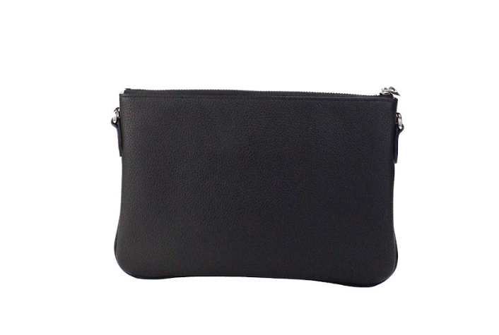 Peyton monogramme en cuir noir pochette crossbody sac sac à main