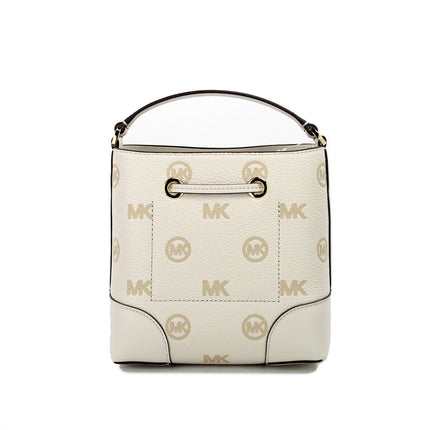 Mercer Bolso Mensajero Pequeño Crema Claro con Cordón en Relieve