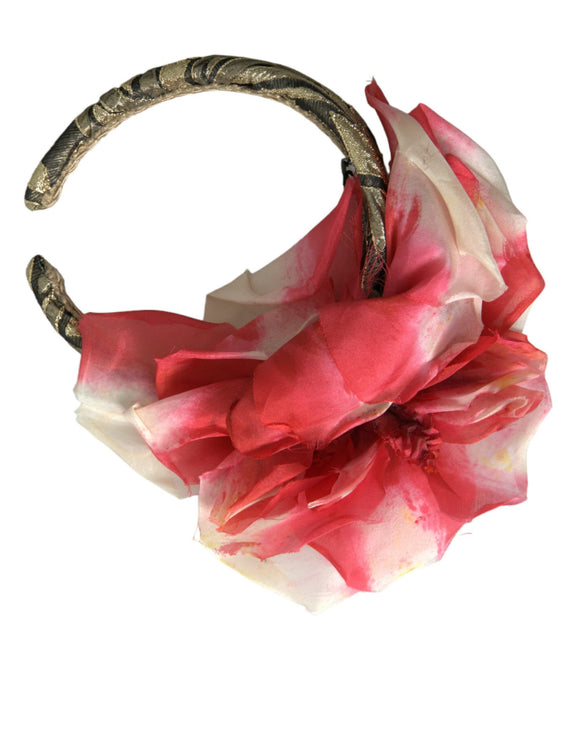 Multicolor bloemen applicatie zijde vrouwen hoofdband diadeem