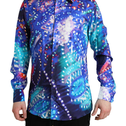 Camisa de martini de seda luminarie púrpura