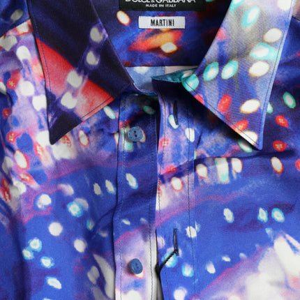 Camisa de martini de seda luminarie púrpura