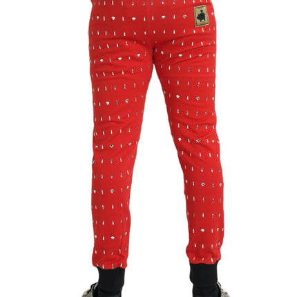 Año rojo del cerdo joggador pantalones de chándal