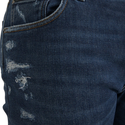 Blue Slim Fit Cotton Skinny Men Denim Jeans