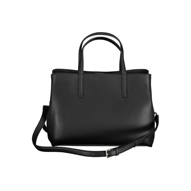 Black Polyester Handbag