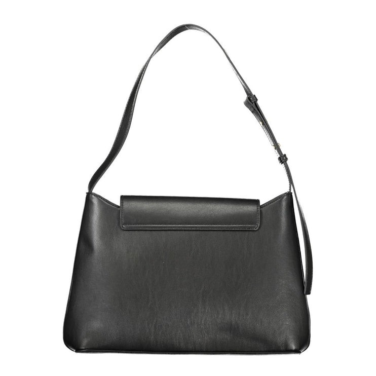 Black Polyester Handbag