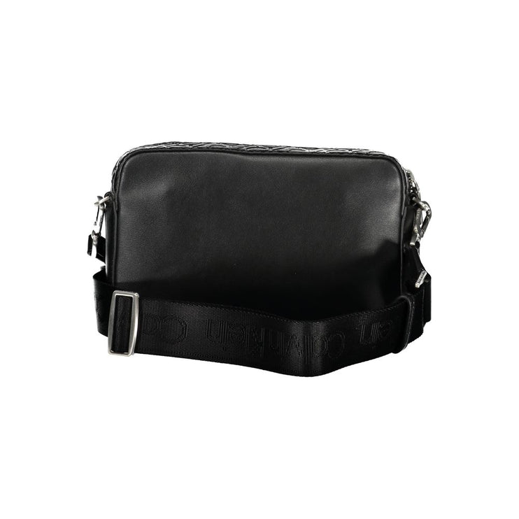 Black Polyester Handbag