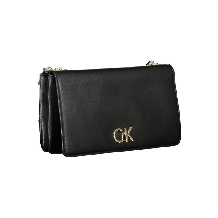 Black Polyester Handbag