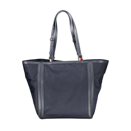 Blue Polyester Handbag