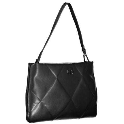 Black Polyester Handbag