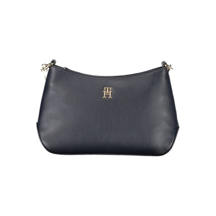 Blue Polyester Handbag