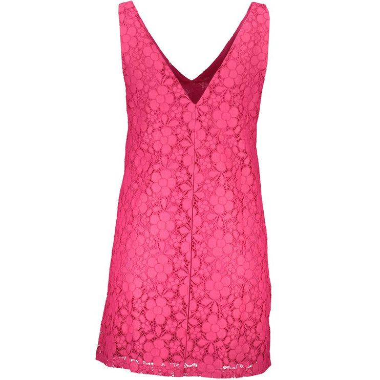 Robe de viscose rose