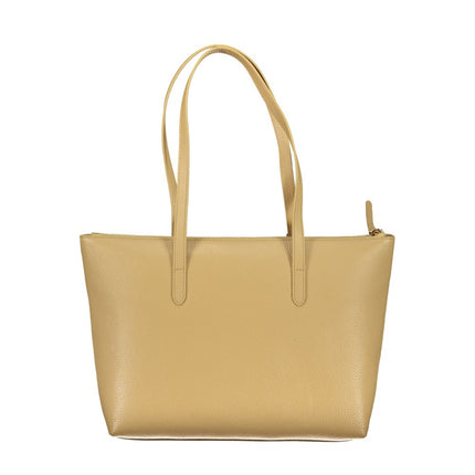 Beige Leather Handbag