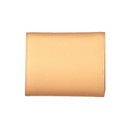 Cartera de piel naranja