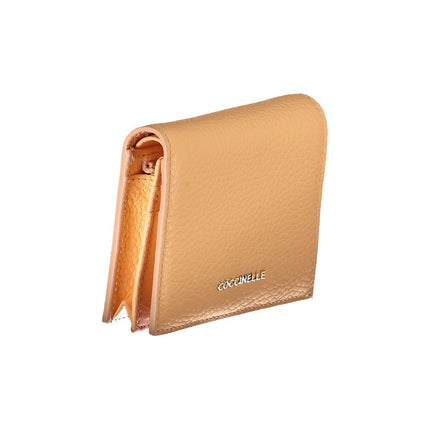 Cartera de piel naranja