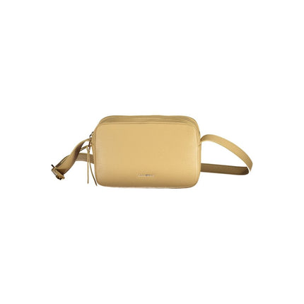 Bolso de piel beige