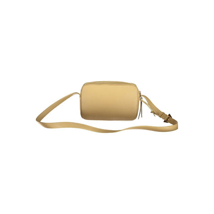 Bolso de piel beige