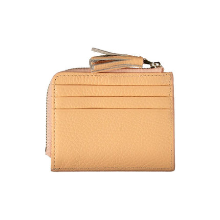 Cartera de piel naranja